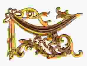 Кованый декоративный узор односторонний арт. 1715 разм. 48,5x32