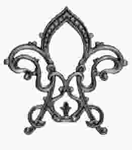 Кованый декоративный узор односторонний арт. 1734 разм. 27x29