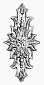 Кованый декоративный узор односторонний арт. 592 разм. 8x22
